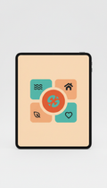 Tablet Curated Charity Selection Page